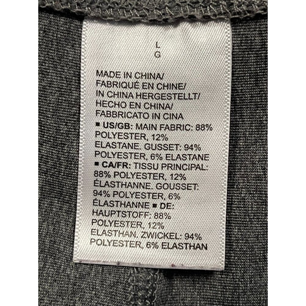 Amazon Essentials Heather Gray Performance Mid-Rise Athletic Leggigs SIZE-LARGE - Picture 6 of 7